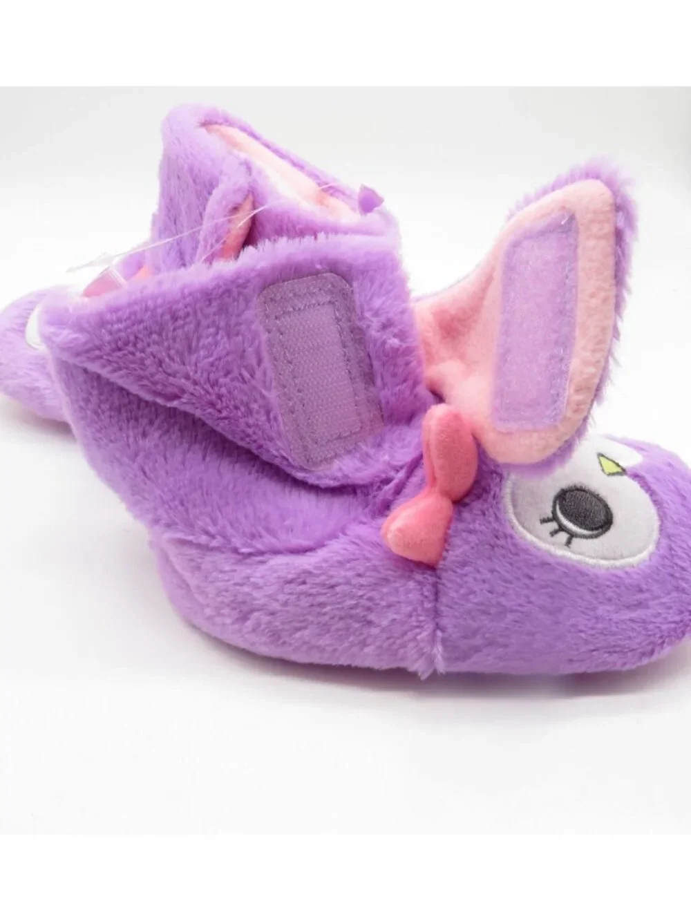 Carters Girls Purple Owl Plush Slippers Large 9-10 NEW